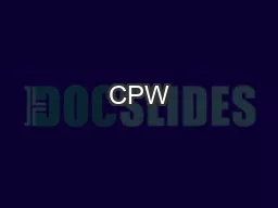 CPW  #1