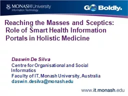 Reaching the Masses and Sceptics: Role of Smart Health Info