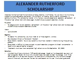 ALEXANDER RUTHERFORD