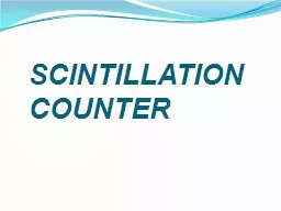 SCINTILLATION COUNTER