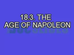 18.3. THE AGE OF NAPOLEON