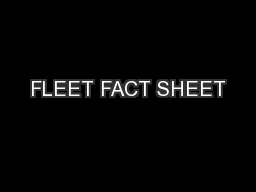 FLEET FACT SHEET