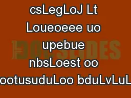 TKLt csLegLoJ Lt Loueoeee uo upebue nbsLoest oo dootusuduLoo bduLvLuLe