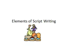 Elements of Script Writing