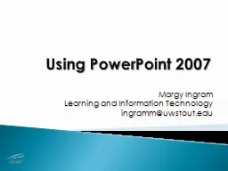 Using PowerPoint 2007