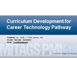 Curriculum Development for Career Technology Pathway
