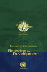 United Nations Monterr ey Consensus on  Monterre Conse