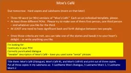 Moe’s Café
