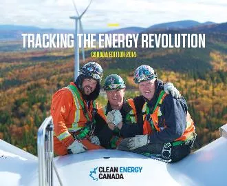 TRACKING THE ENERGY REVOLUTION CANADA EDITION 2014
