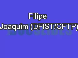 Filipe Joaquim (DFIST/CFTP)