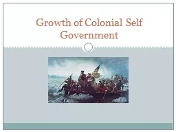 Growth of Colonial Self Government