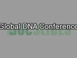 Global DNA Conference