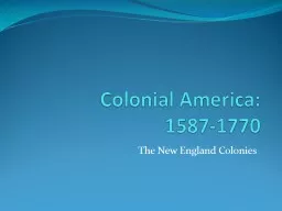 Colonial America: