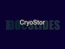 CryoStor