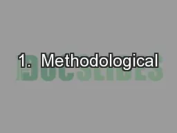 1.  Methodological