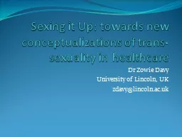 Sexing it Up: towards new conceptualizations of trans-sexua