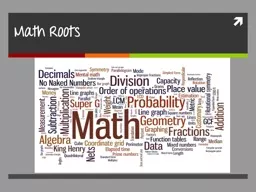 Math Roots