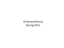 Drills and Tactics