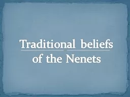 Traditional beliefs