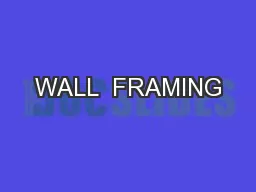 WALL  FRAMING