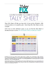 These Tally Sheets will help you keep track of your po