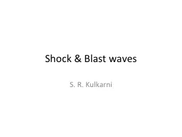 Shock & Blast waves