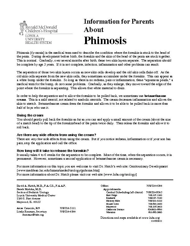 Information for ParentsAboutPhimosishimosis [fymosis] is the medical t