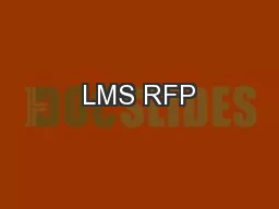 LMS RFP