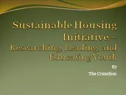 Sustainable Housing Initiative