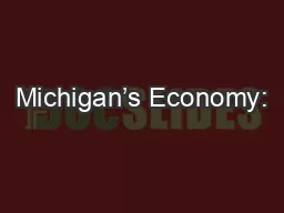 Michigan’s Economy: