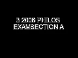 3 2006 PHILOS EXAMSECTION A