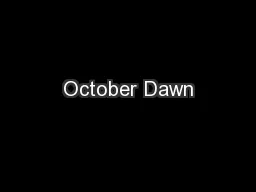 October Dawn