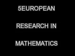 Thematic Group 5EUROPEAN RESEARCH IN MATHEMATICS EDUCATION III
...