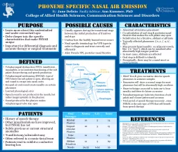 Phoneme Specific Nasal AIR Emission