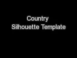 Country Silhouette Template