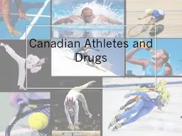 Canadian Athletes and Drugs