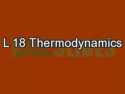 L 18 Thermodynamics