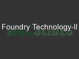 Foundry Technology-II