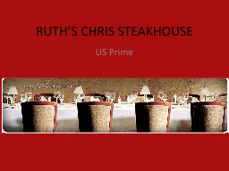 RUTH’S CHRIS STEAKHOUSE