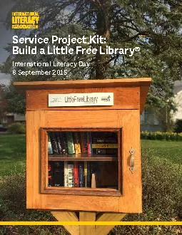 Service Project Kit:Build a Little Free Library