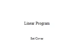 Linear Program
