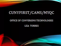 CUNYfirst/CAMS/MyQC
