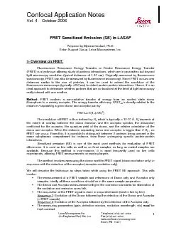 Confocal Application Notes Vol. 4    October 2006  Leica Microsystems