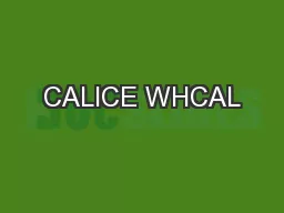 CALICE WHCAL
