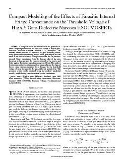 IEEETRANSACTIONSONELECTRONDEVICES,VOL.53,NO.4,APRIL2006CompactModeling