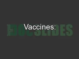 Vaccines: