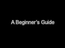 A Beginner’s Guide