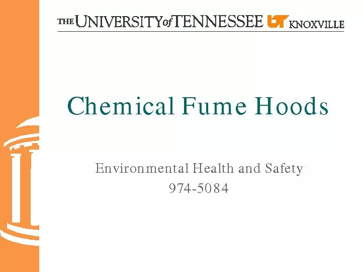 Chemical Fume HoodsEnvironmental Health and Safety5084