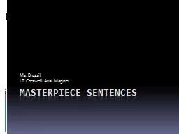 Masterpiece Sentences