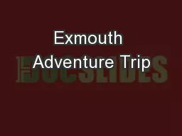 Exmouth Adventure Trip
